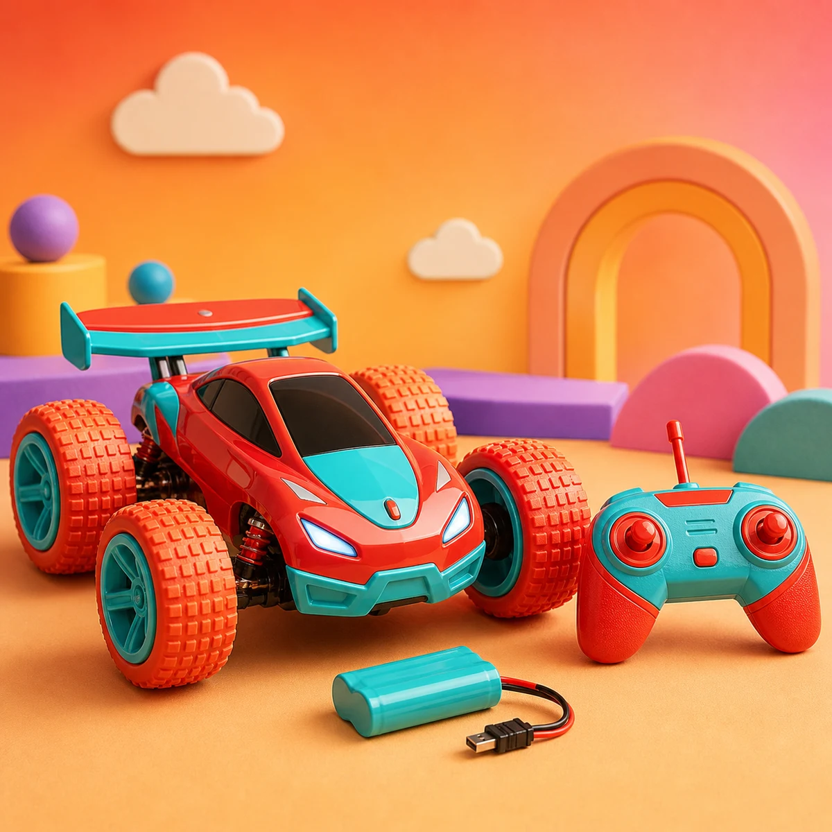 Carrinho de Corrida com Controle Remoto